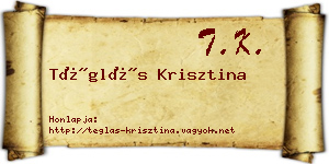 Téglás Krisztina névjegykártya