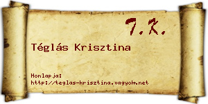 Téglás Krisztina névjegykártya